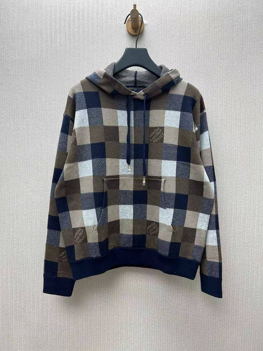 Plaid Design Hoodie