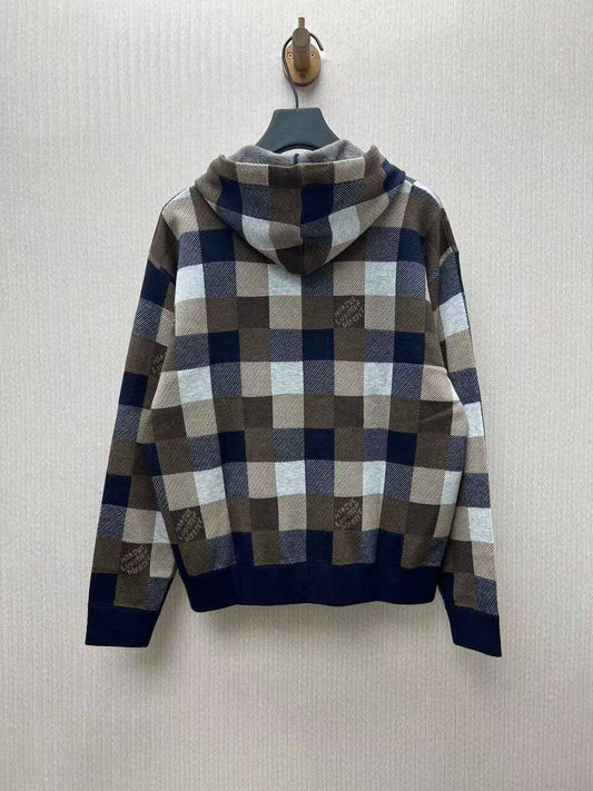 Plaid Design Hoodie