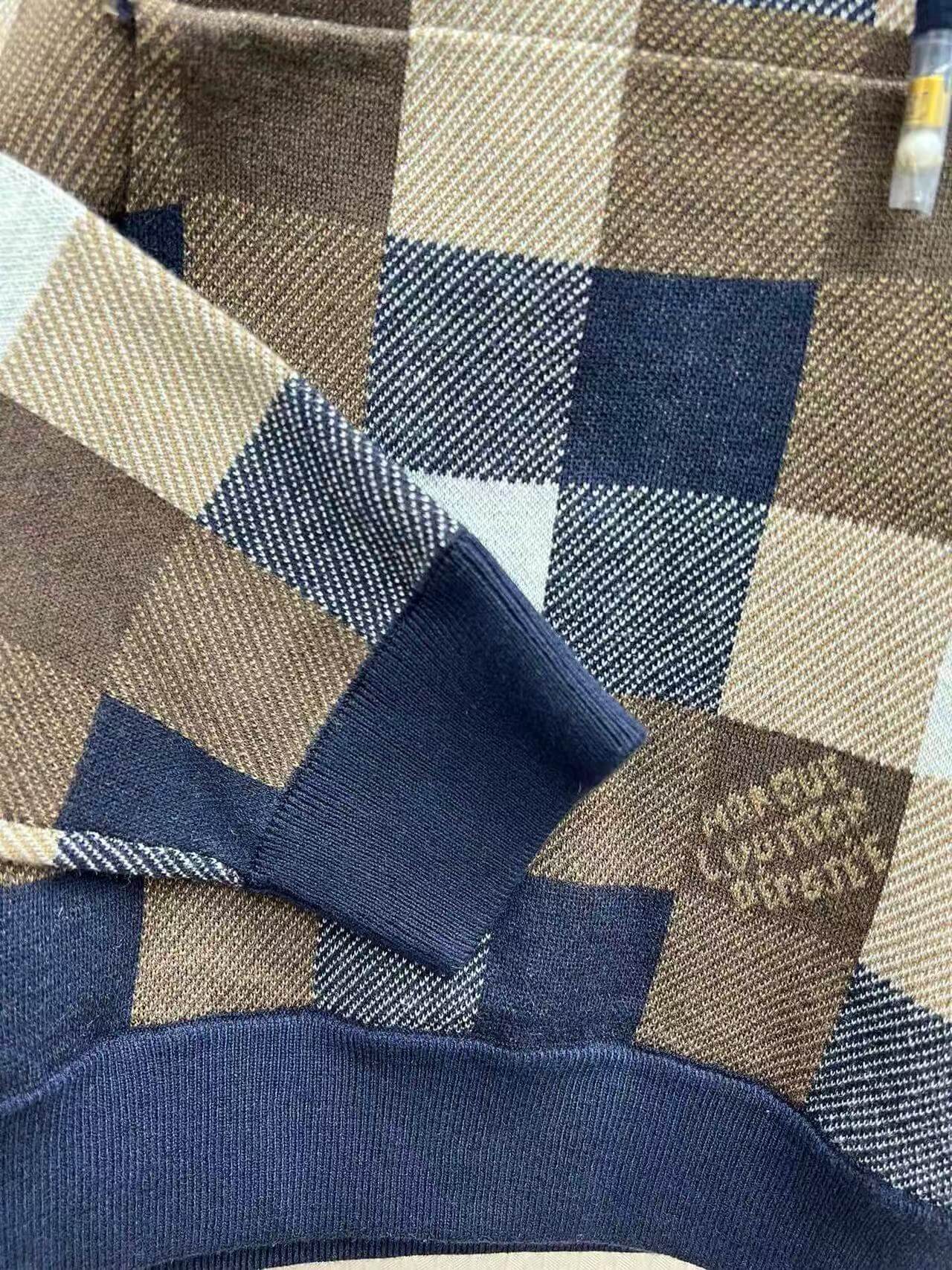 Plaid Design Hoodie