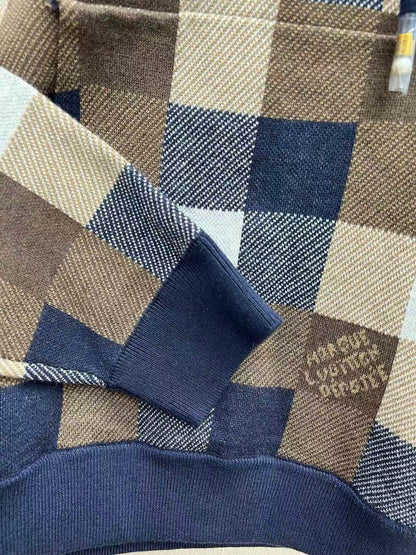 Plaid Design Hoodie