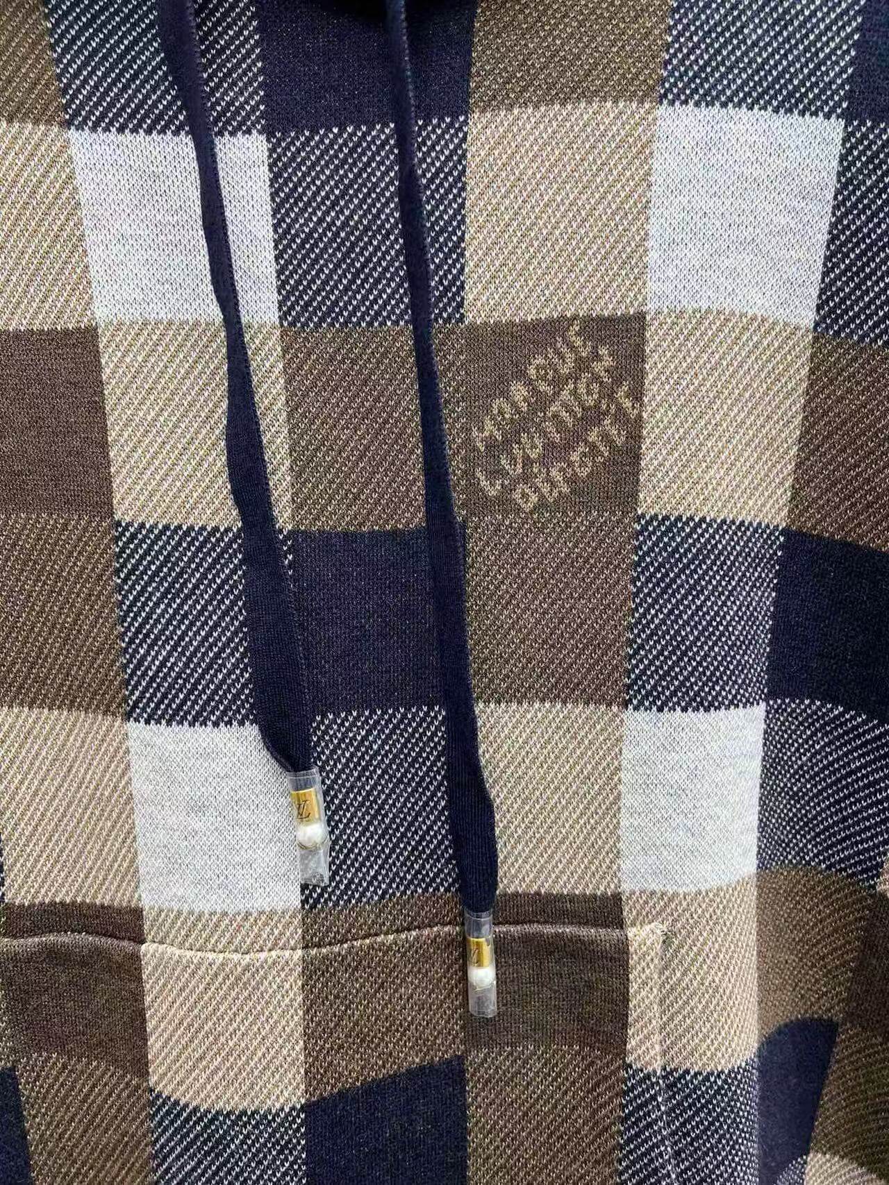 Plaid Design Hoodie