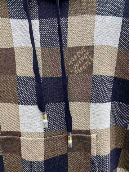 Plaid Design Hoodie