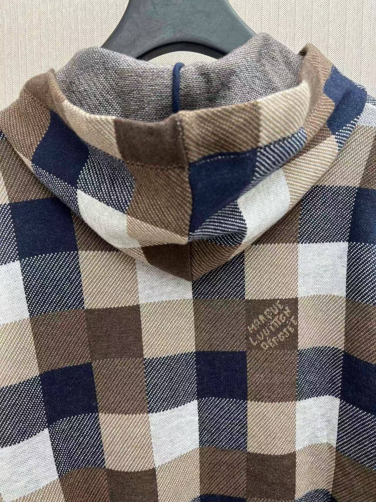 Plaid Design Hoodie