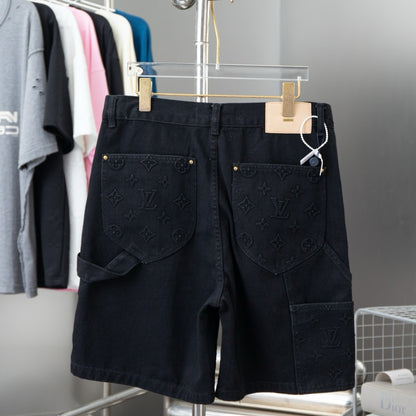 2025 Heavy-Duty Denim Cargo Shorts