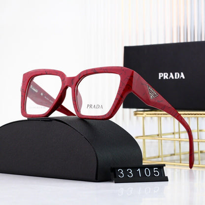 Gafas lisas de montura grande, modernas y sencillas