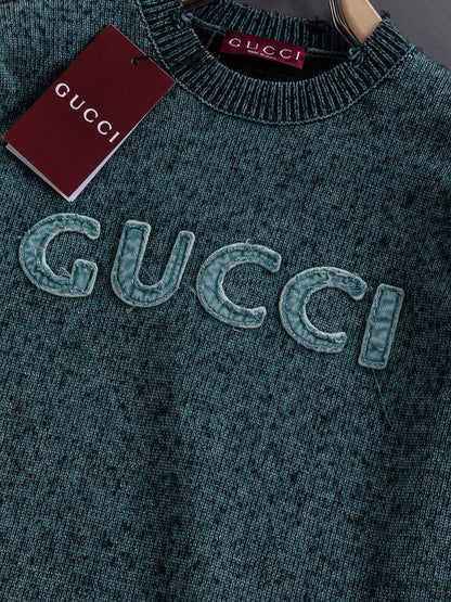 Classic Letter Embroidered Sweater