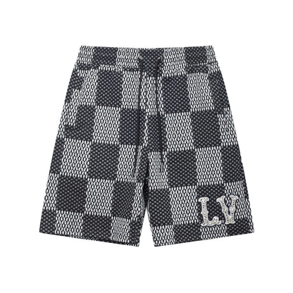 Pantalones cortos de playa a cuadros de moda
