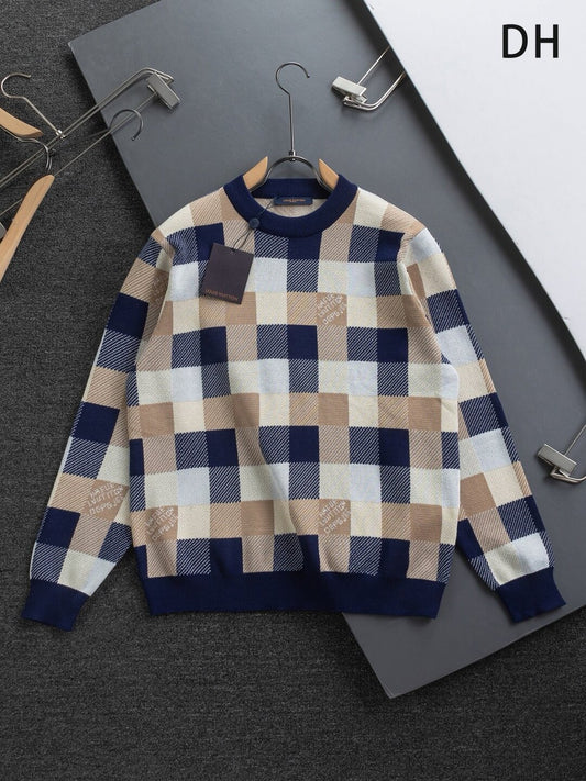 New Plaid Design Sweatshirt