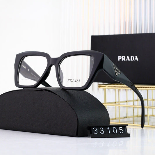 Gafas lisas de montura grande, modernas y sencillas