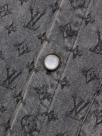 Exquisita camisa vaquera de jacquard