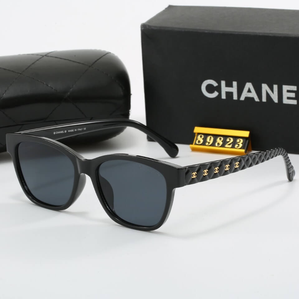 Gafas de sol con patillas y diseño de diamantes de estilo elegante