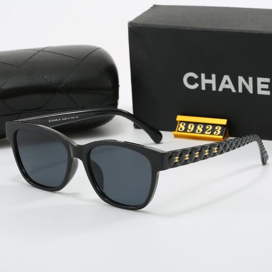 Gafas de sol con patillas y diseño de diamantes de estilo elegante