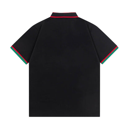 Camiseta polo de rayas bicolor