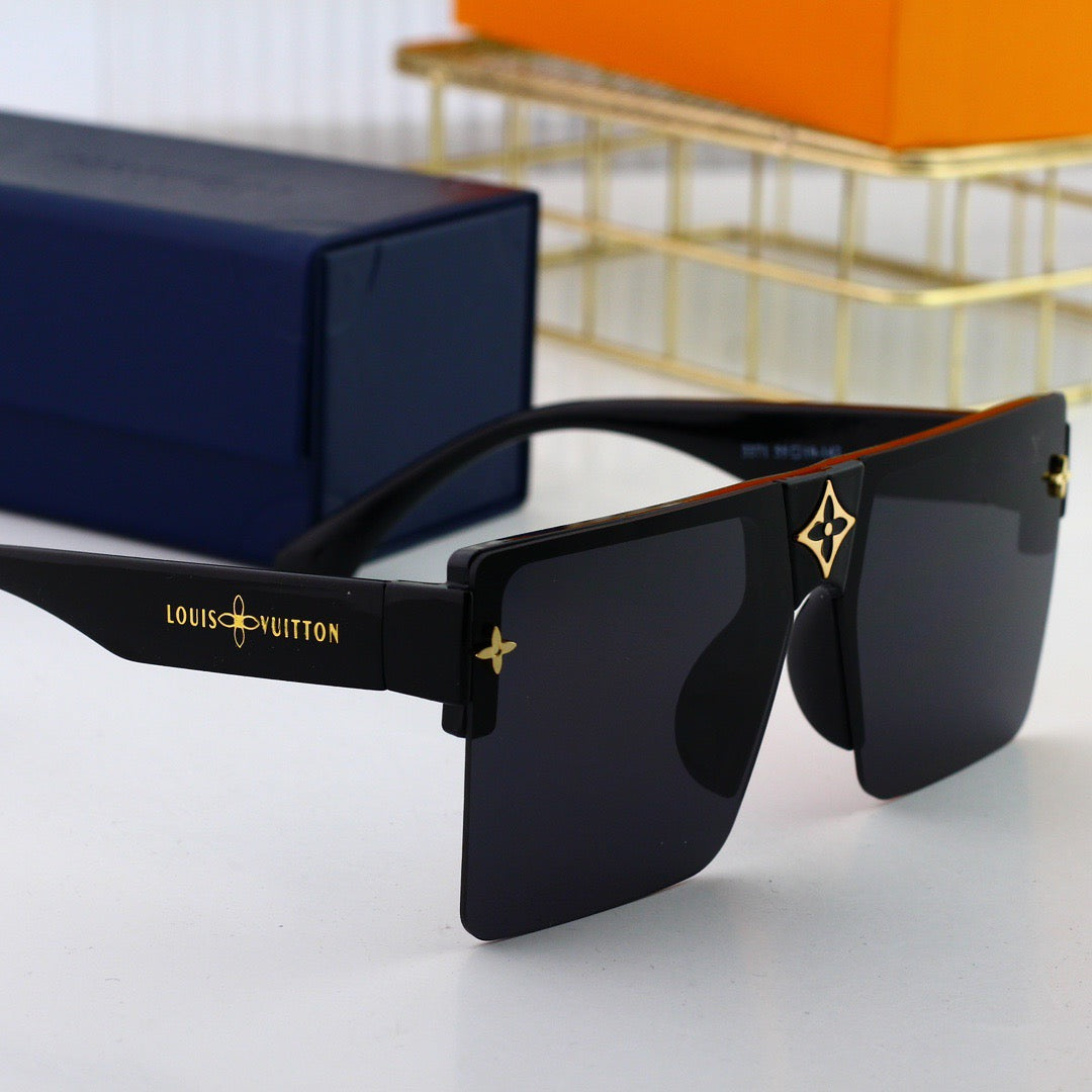 Gafas de sol de gran tamaño, modernas y sin montura