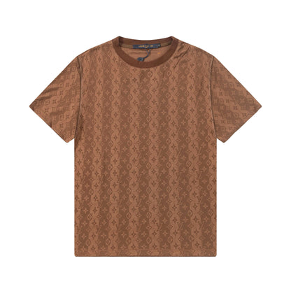 Camiseta clásica de jacquard con estampado completo
