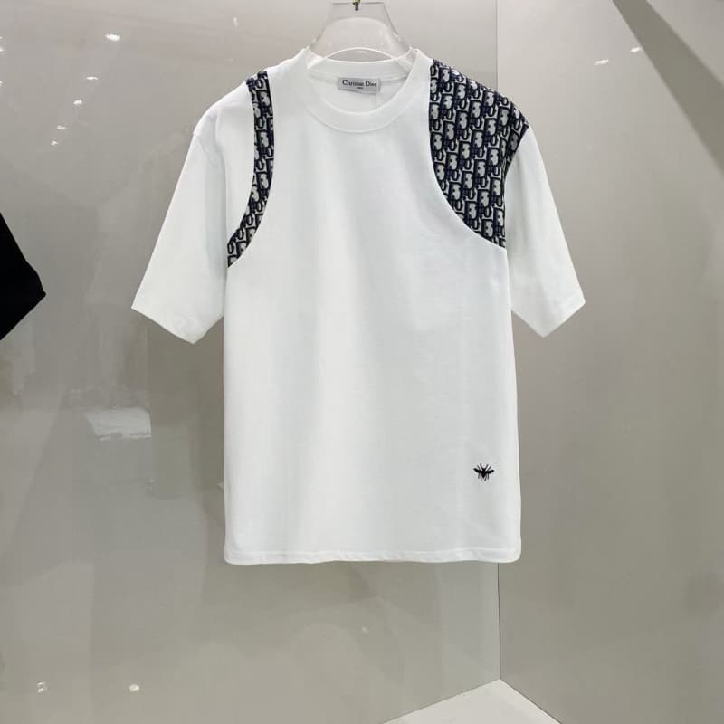 Monogram Strap & Bee Accent T-shirt
