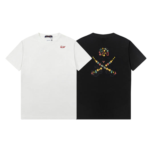 Camiseta con estampado de calavera