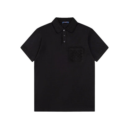 Camiseta polo con estampado de bolsillo