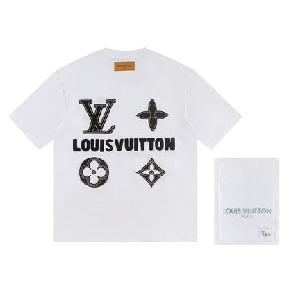 Chenille Patchwork Embroidered T-shirt