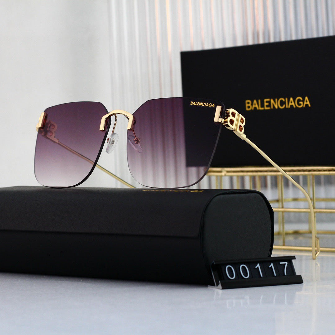 Gafas de sol de metal sin marco