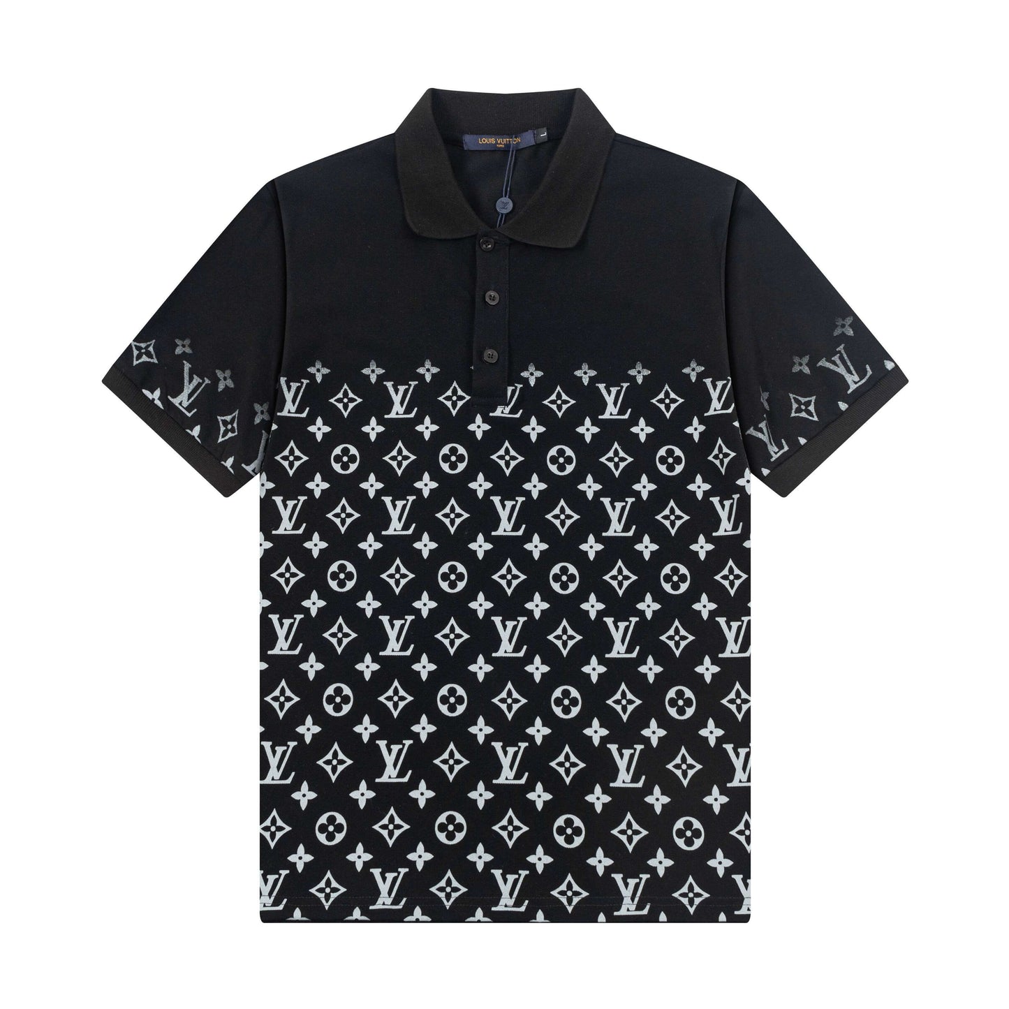 Polo con estampado completo de medio cuerpo