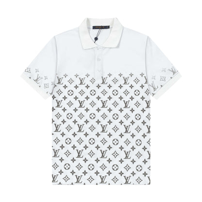 Polo con estampado completo de medio cuerpo