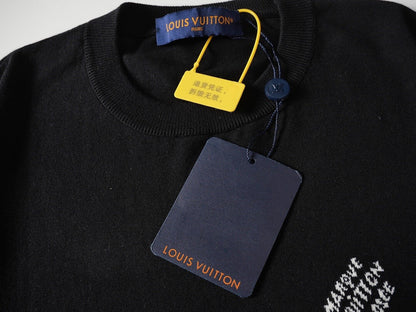 Camiseta de punto con mangas de letras