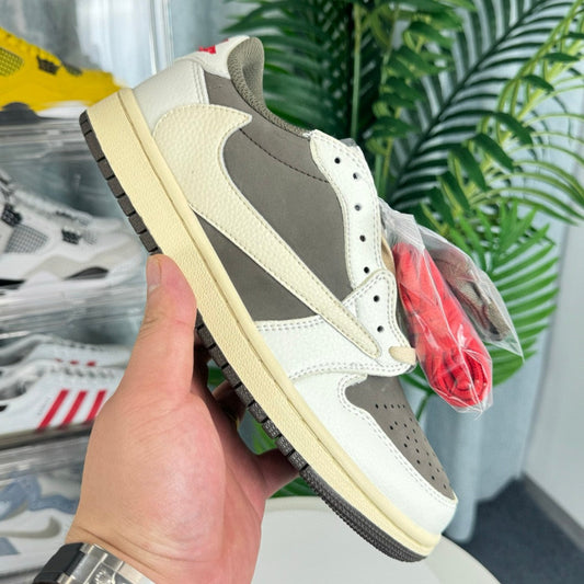 Grey and White Color - Block Sports Shoes
