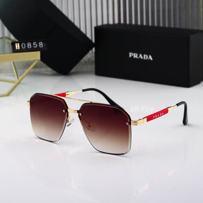 Gafas de sol con montura fina dorada