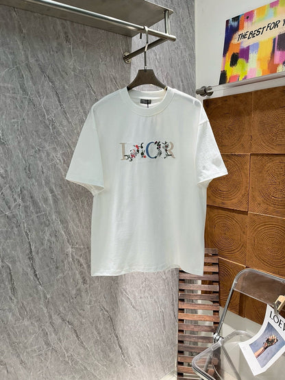 T-shirt à broderie florale
