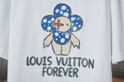 Classic Doll & Sunflower Rhinestone T-Shirt