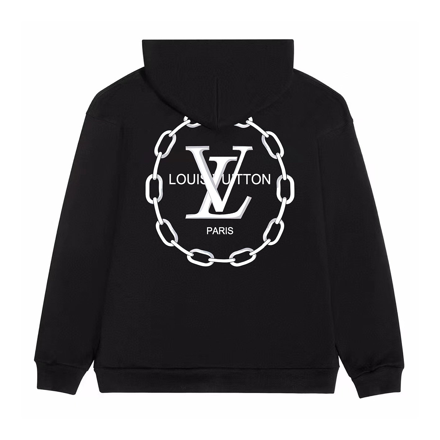 Sudadera con capucha y estampado de cadenas