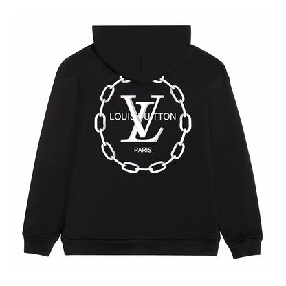 Sudadera con capucha y estampado de cadenas