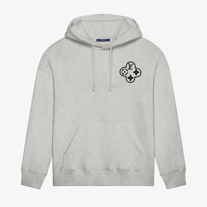 Sudadera con capucha y estampado de cadenas