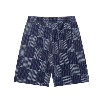 Pantalones cortos de playa a cuadros de moda