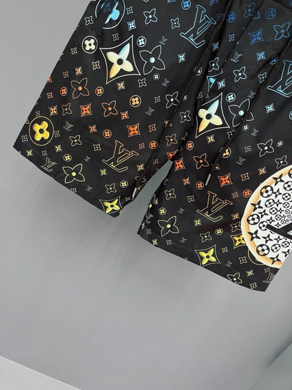 Shorts de playa con estampado completo de moda