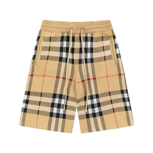 Pantalones cortos de punto a rayas