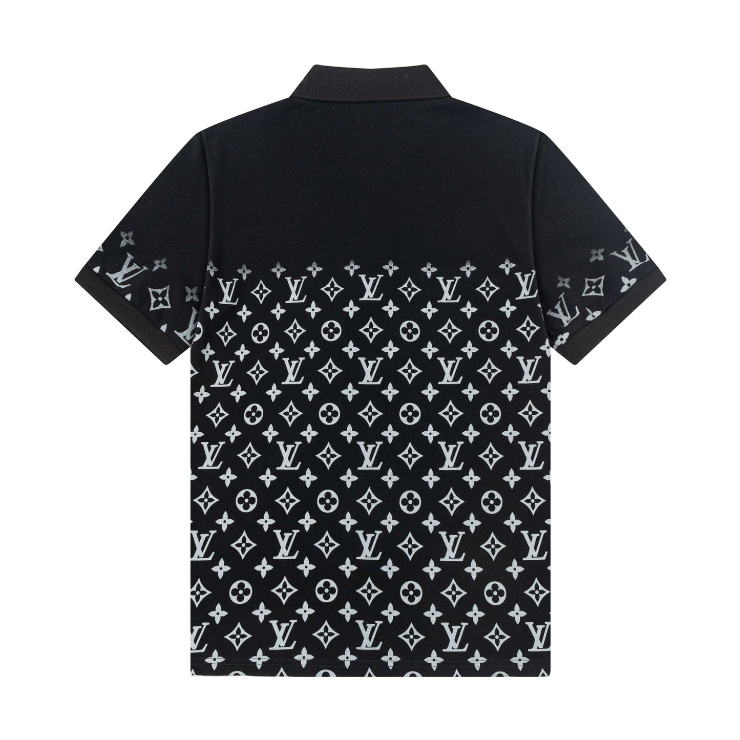 Polo con estampado completo de medio cuerpo