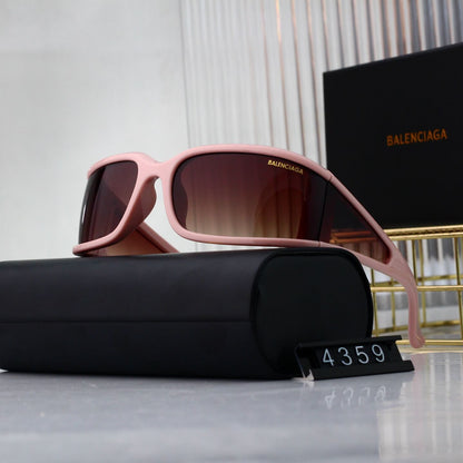 Gafas de sol curvas futuristas de montura completa