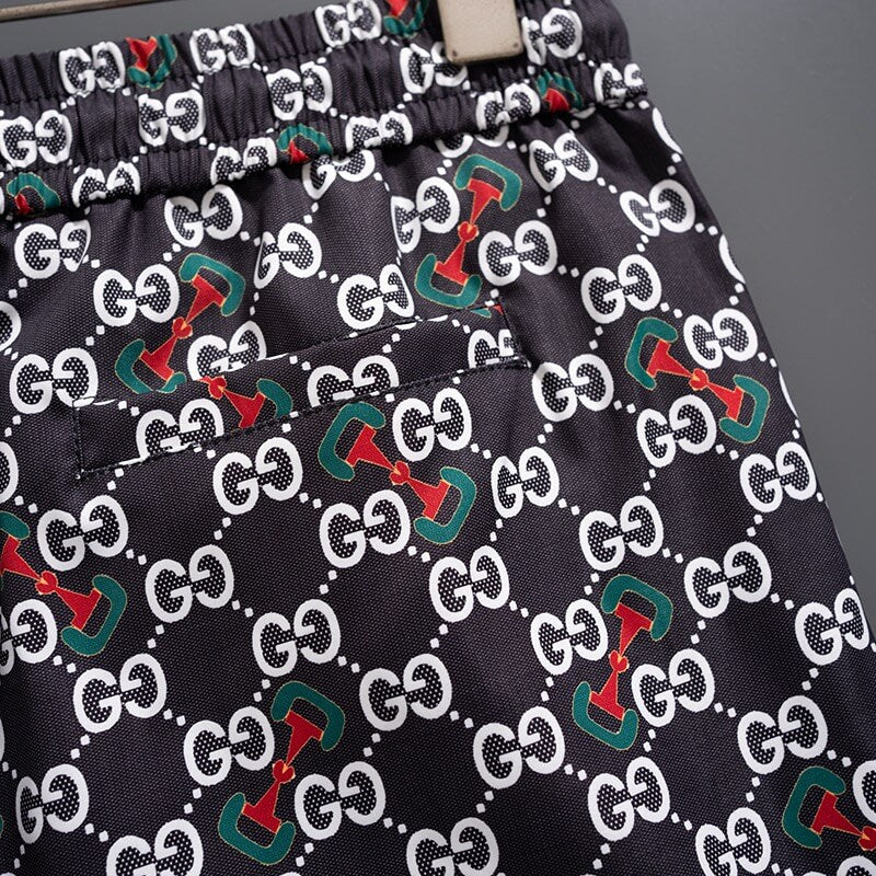 Shorts de playa con estampado completo