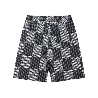 Pantalones cortos de playa a cuadros de moda