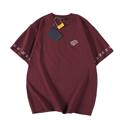 Camiseta de punto con mangas de letras