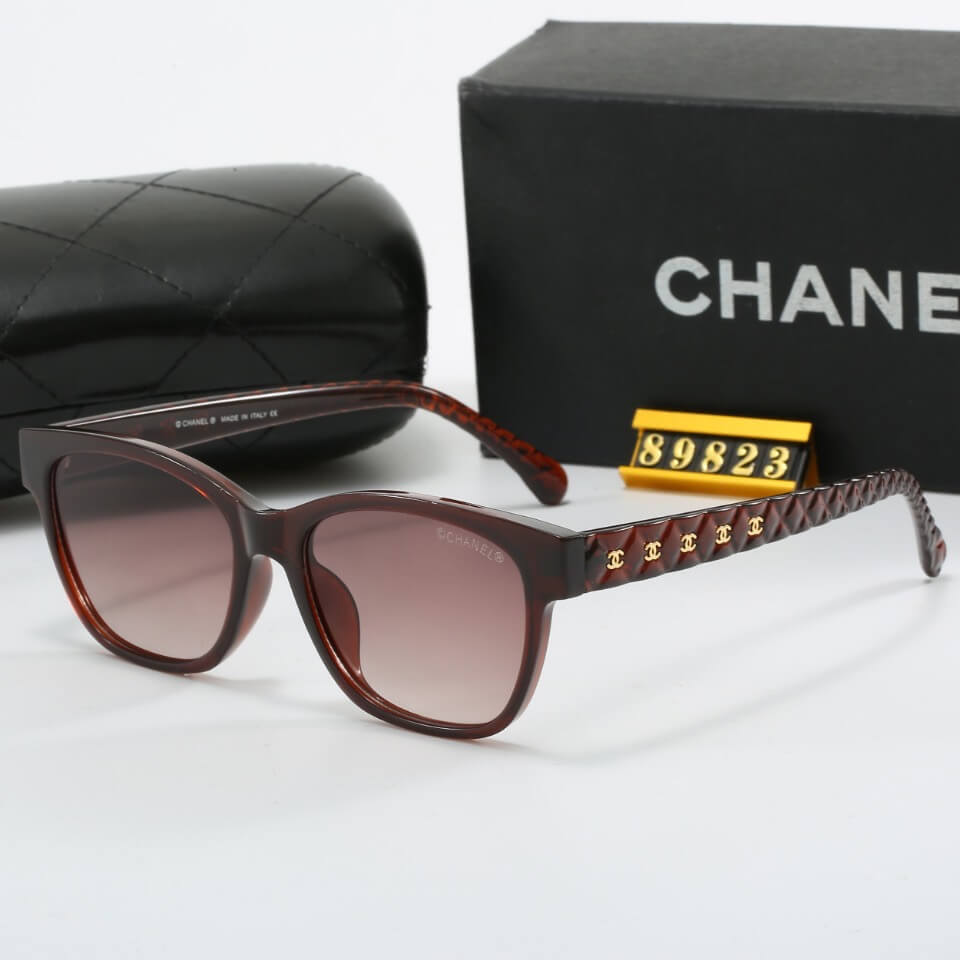 Gafas de sol con patillas y diseño de diamantes de estilo elegante