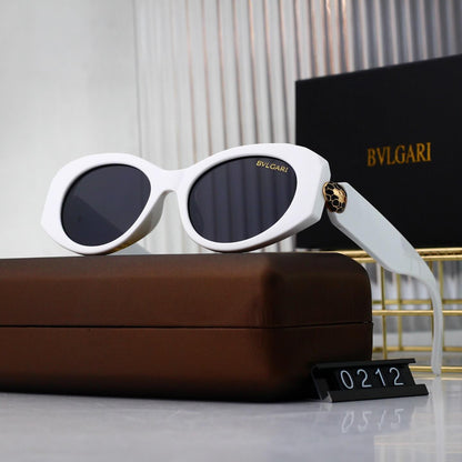 Lunettes de soleil œil de chat chics et rétro à motif serpent