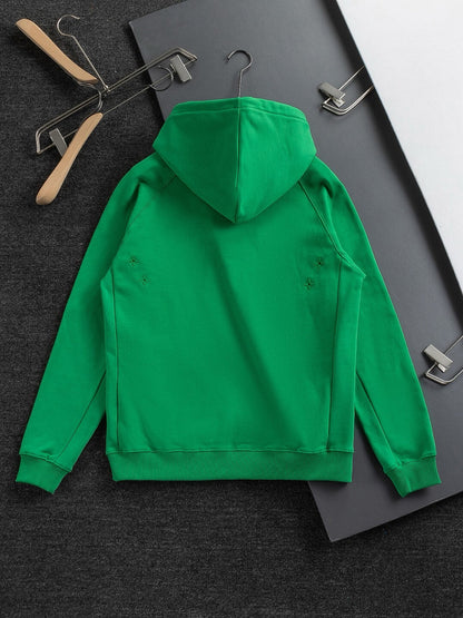 Minimal Letter Embroidered Hoodie