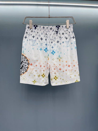 Shorts de playa con estampado completo de moda