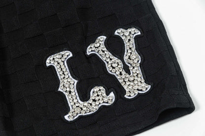 Pantalones cortos con letras Hot Diamond