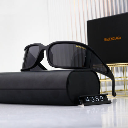 Gafas de sol curvas futuristas de montura completa