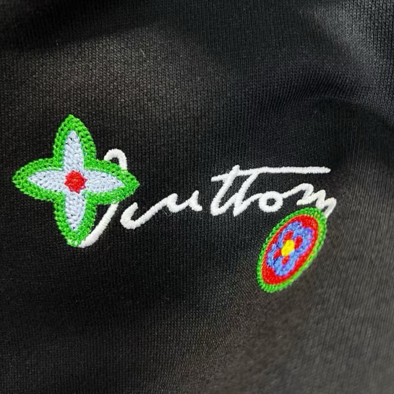 Front & Back Floral Embroidery Sweatshirt