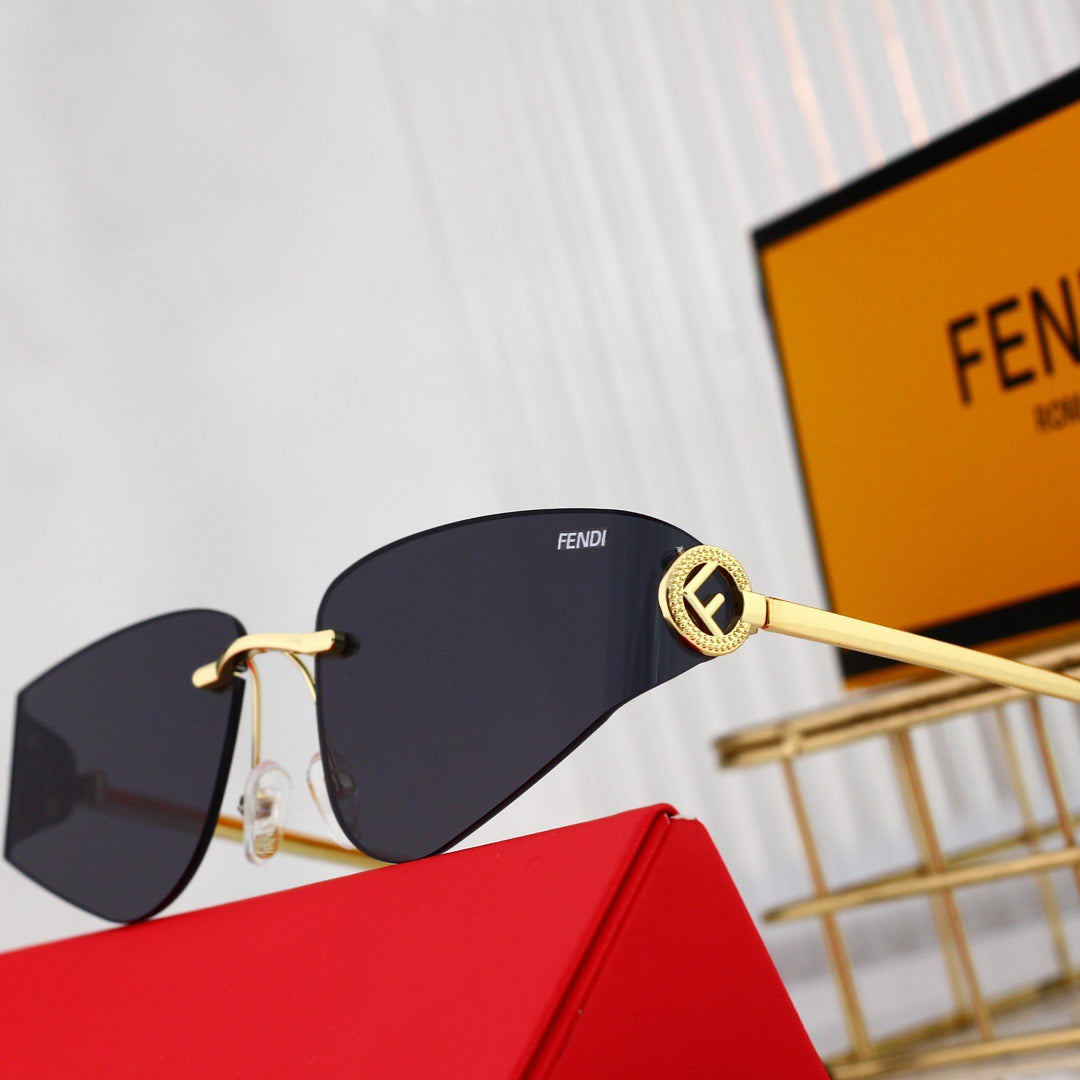 Gafas de sol vintage en forma de disco